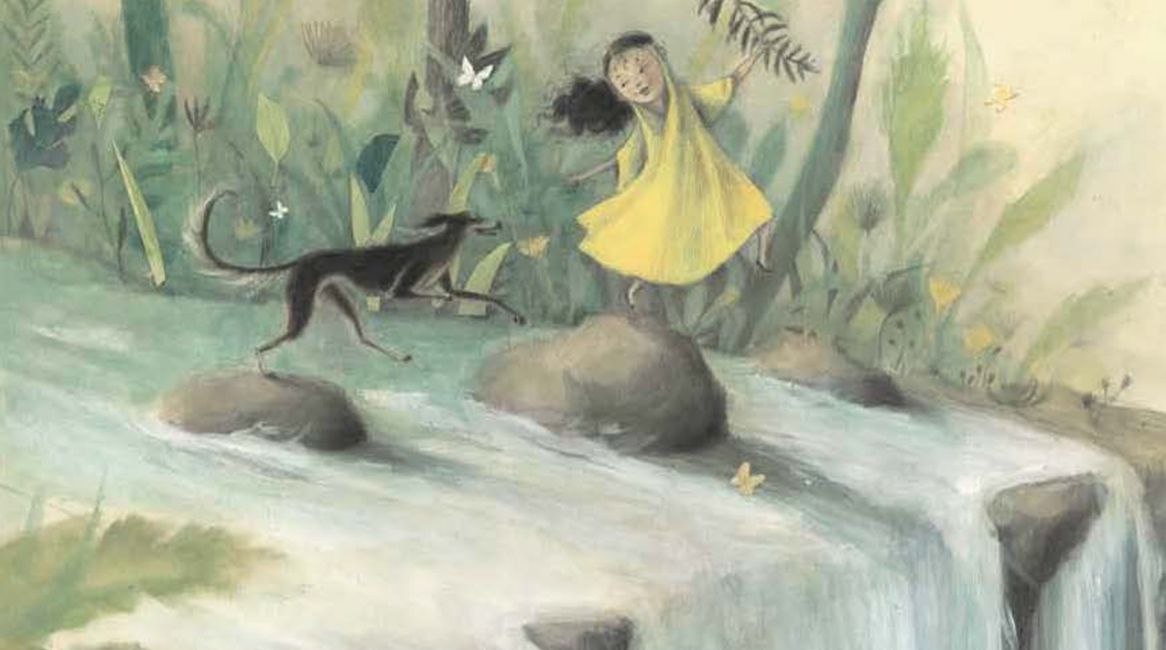 Ilustración del libro El perro de la princesa.