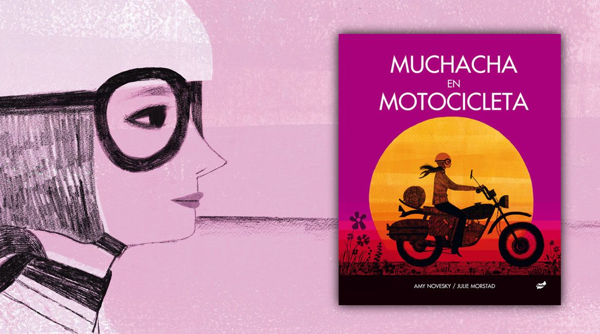 Muchacha en motocicleta un libro por A. Novesky & J. Morstad