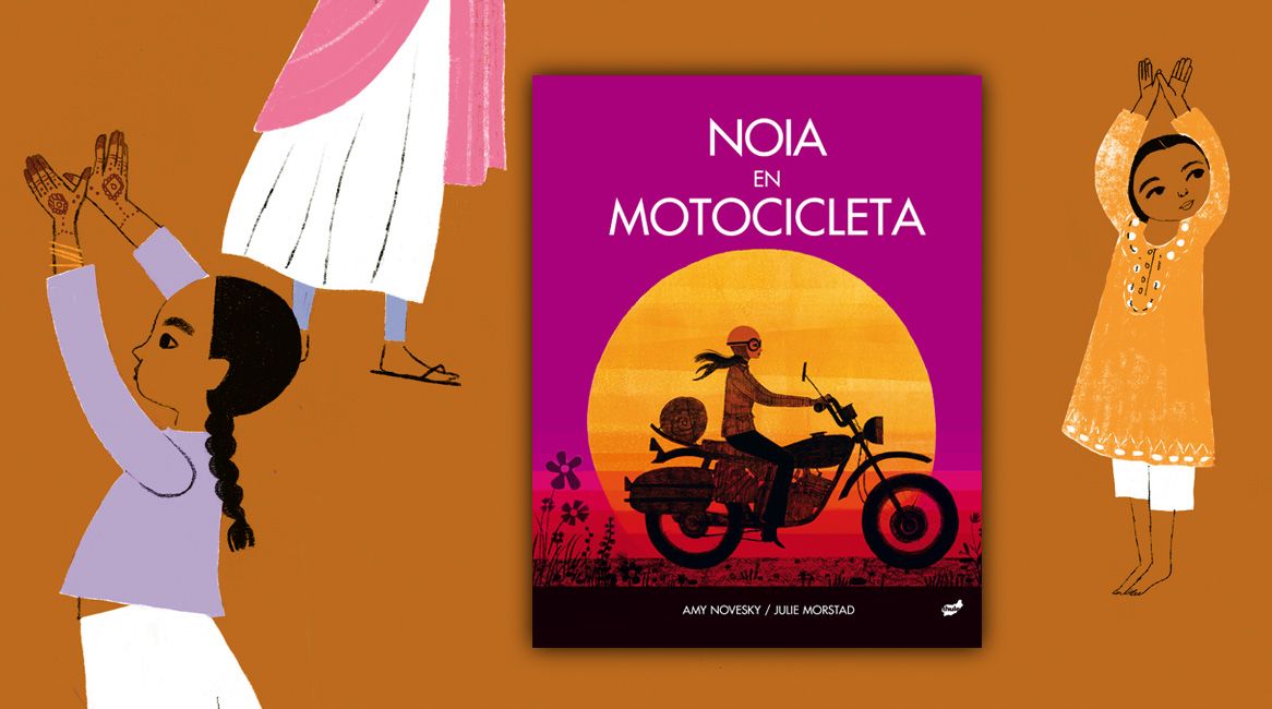 Noia en motocicleta llibre il·lustrat d´ Amy Novesky i Julie Morstad